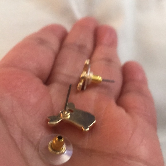 🌸NEW🌸 Lauren Conrad Bunny Flower Pearl Tail Earrings - Picture 10 of 12